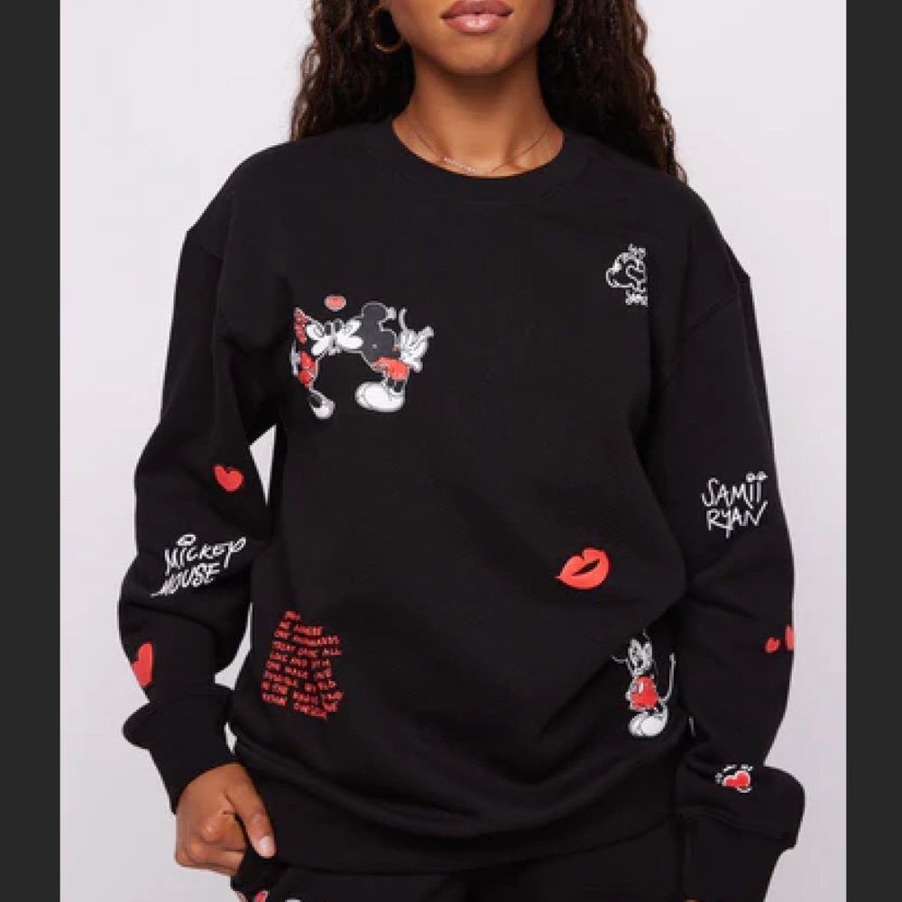 Samii Ryan Disney Mickey and Friends French Terry Crewneck LARGE SOLD OUT